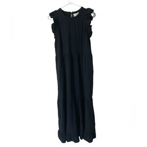 UNIVERSAL TREAD Elegant Black Sleeveless Dress
